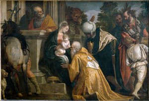 De Aanbidding der Wijzen door Veronese