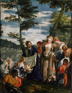 De vondst van Mozes (Schilderij, ca.1580)