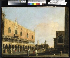 Uitzicht Op De Piazzetta San Marco Naar Het Zuiden