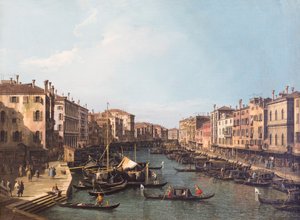 Uitzicht op Venetië vanaf het Canal Grande door (1697 1768) Canaletto