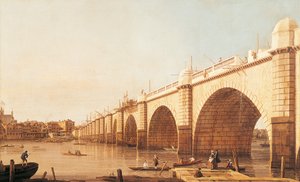 Westminster Bridge in aanbouw