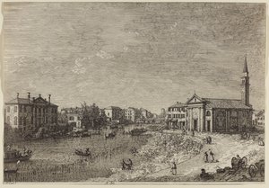 Al Dolo door Canaletto