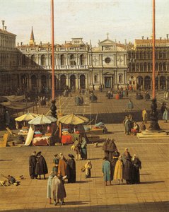 Piazza San Marco, Venetië, circa 1735 (detail)