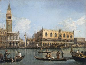 Uitzicht op het bassin van San Marco vanaf de Punta della Dogana