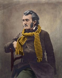 Gustave Doré (1832-1883) door Félix Nadar - later ingekleurd.