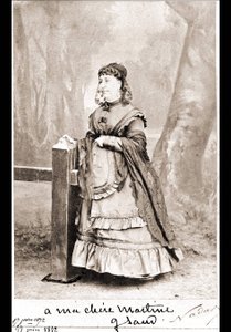Portret van George Sand (Aurore Dupin, Baronne Dudevant) (1804-1876) - fotografie door Nadar door Nadar