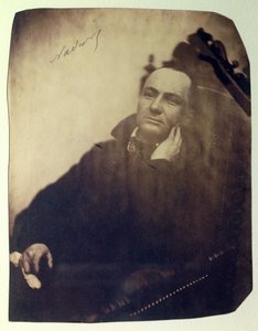 Portret van de Franse dichter Charles Baudelaire (1821-1867). 1855 door Nadar
