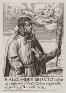 Alexander Briant, Engelse jezuïet en katholieke martelaar (gravure)