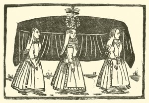 Illustratie voor The Roxburghe Ballads (houtsnede) door (after) English School