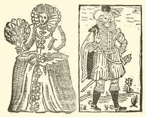 Illustratie voor The Roxburghe Ballads (houtsnede) door (after) English School