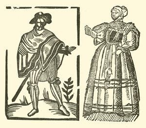 Illustratie voor The Roxburghe Ballads (houtsnede) door (after) English School