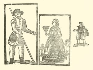 Illustratie voor The Roxburghe Ballads (houtsnede) door (after) English School