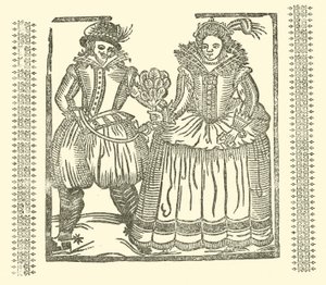 Illustratie voor The Roxburghe Ballads (houtsnede) door (after) English School