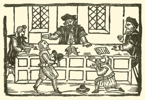 Illustratie voor The Roxburghe Ballads door (after) English School