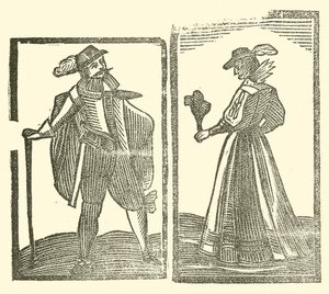 Illustratie voor The Roxburghe Ballads door (after) English School