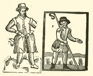Illustratie voor The Roxburghe Ballads door (after) English School