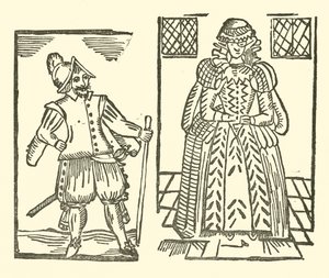 Illustratie voor The Roxburghe Ballads (houtsnede) door (after) English School
