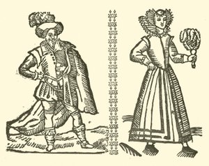 Illustratie voor The Roxburghe Ballads door (after) English School