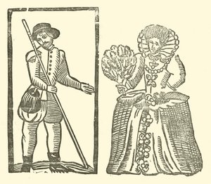 Illustratie voor The Roxburghe Ballads door (after) English School