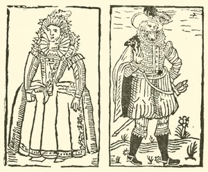 Illustratie voor The Roxburghe Ballads door (after) English School