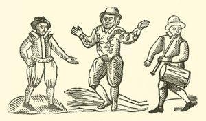 Illustratie voor The Roxburghe Ballads door (after) English School