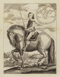 James II en VII, koning van Engeland, Schotland en Ierland, toen hertog van York (ets)