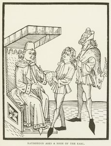 Raymondin vraagt een gunst van de Graaf door (after) English School