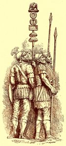 Romeinse soldaten, illustratie voor 
