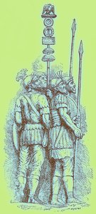 Romeinse soldaten, illustratie voor 