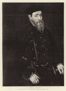Sir Thomas Gresham (gravure) door (after) English School