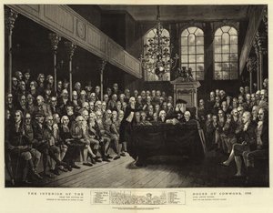 Het interieur van het Lagerhuis