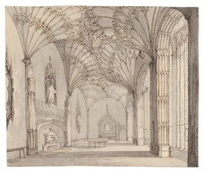 De eetkamer in Arbury Hall, Nuneaton, Warwickshire, ca. 1810 door (after) English School