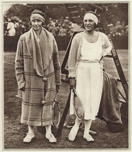 Kitty Godfree en Suzanne Lenglen door (after) English photographer