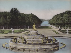 Bassin de Latone, Basin van Latona (gekleurde foto) door (after) French Photographer