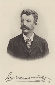 Guy de Maupassant, Franse schrijver van korte verhalen en romans door (after) French Photographer