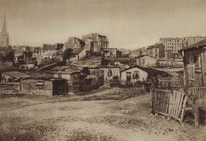 La Butte-aux-Cailles (zwart-wit foto)
