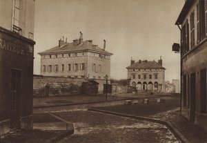 De barrière van Italië in 1866, met de Paviljoens van Ledoux door (after) French Photographer