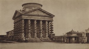 De barrière van de Ster in 1860, met het Tolpaviljoen van Ledoux door (after) French Photographer