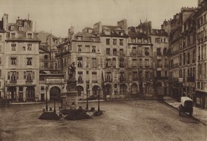 La place Dauphine, gedeeltelijk gesloopt in 1875