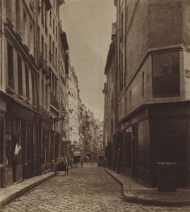 De rue des Moineaux rond 1866, gesloopt voor de aanleg van de avenue de l