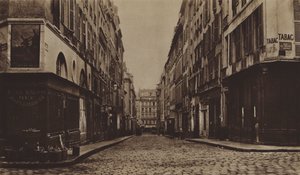De rue des Moulins rond 1866, gesloopt voor de aanleg van de avenue de l