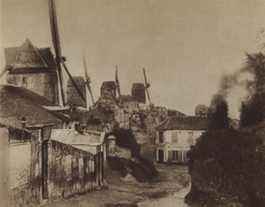 De molens in Montmartre in 1845