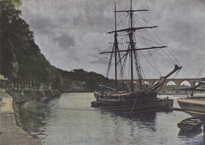 De oevers van de Blavet, in Hennebont