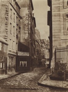 Rue Saint-Christophe in 1865, genomen vanaf de rue de la Cite door (after) French Photographer