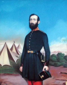 Dr Marmonnier (1813-91) chirurg van het Franse leger in Afrika door (after) French School