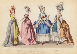 Mode in Frankrijk: Louis XVI 1789; Louis XVI 1780