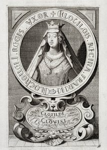 Portret van Koningin Clotilde door (after) French School