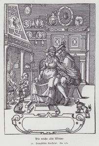 De Rijke Oude Weduwe, Franse cartoon