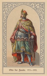 Otto II, Koning van Duitsland en Italië en Heilige Roomse Keizer door (after) German School
