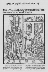 Het boek van Cirurgia door Hieronymus Brunschwig door (after) German School